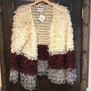 NWT Women’s Hayden LA shag knit coat